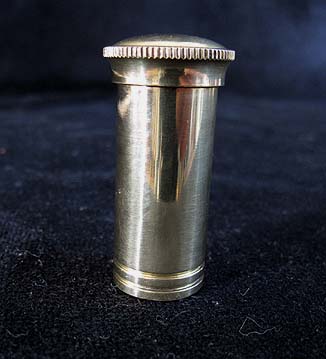 Grease Pot ~ Oil Bottle Brass Luger Pistol. Ref. #U2al